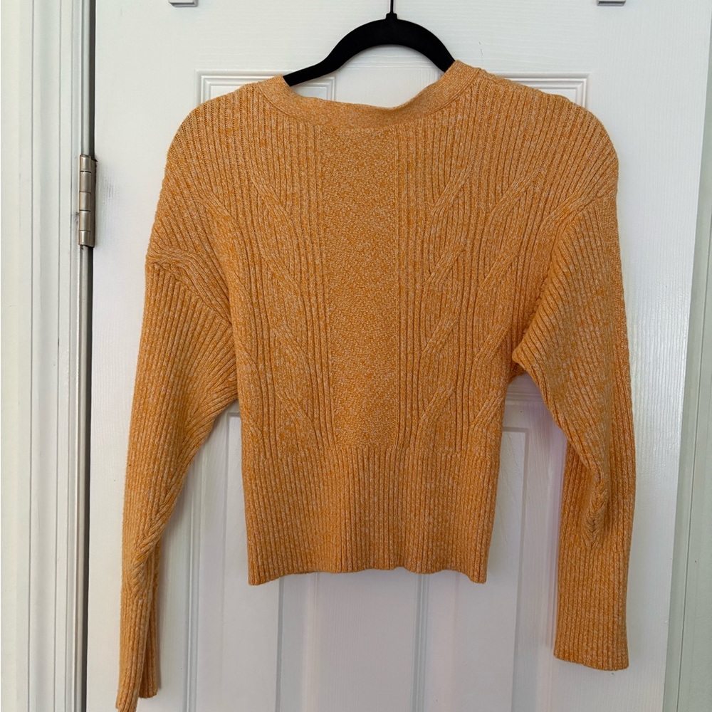 Express Women's Vibrant Orange Cardigan - Picture 2 of 3